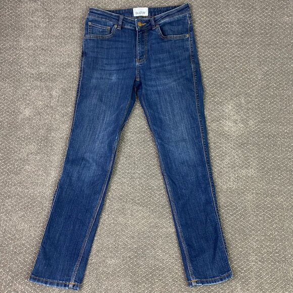DU/ER Women's Performance Denim Girlfriend Jeans 26 x 30 Fit 28 x 28.5 Blue - Picture 1 of 14